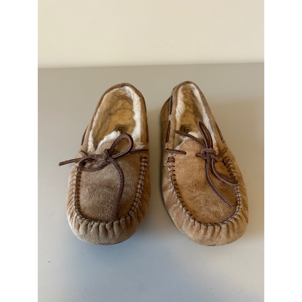 UGG Dakota Chestnut Suede Moccasin Slippers | Size 7